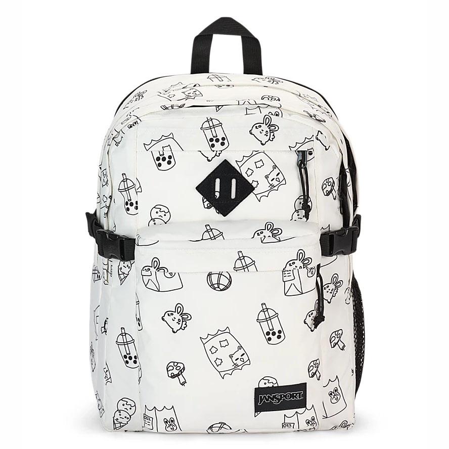 Sac à Dos Scolaire JanSport Main Campus Blanche | FDI-51951476